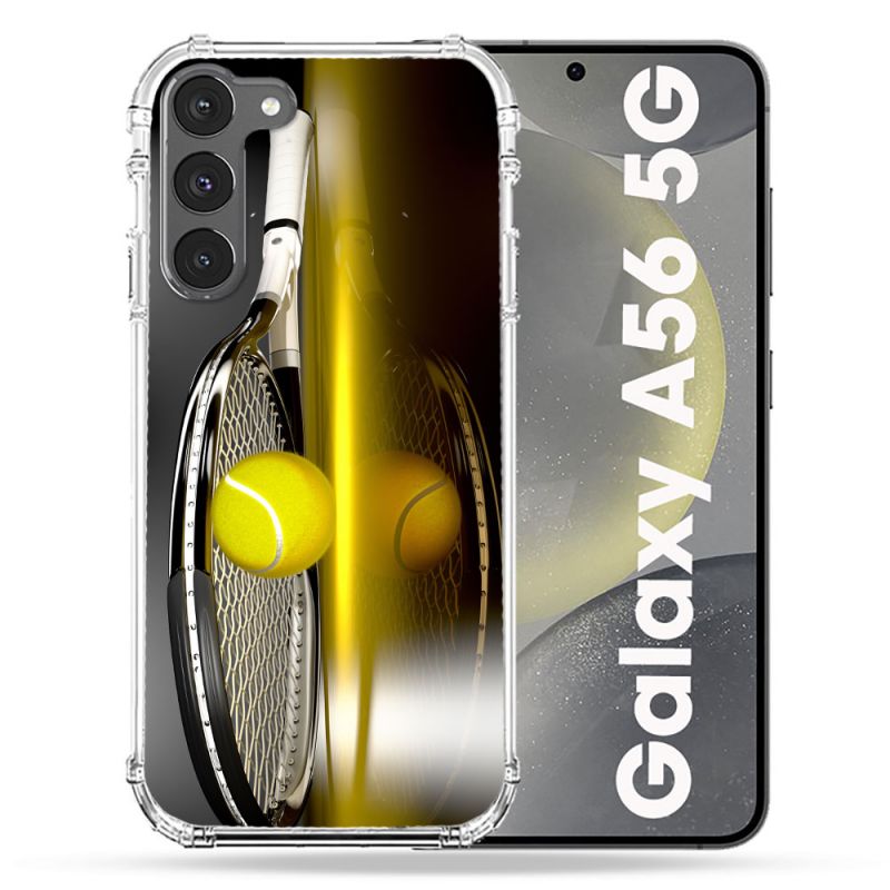 Coque Renforcée Pour Samsung Galaxy A56 5G Sport Tennis Reflet