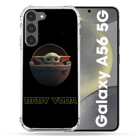 Coque Renforcée Pour Samsung Galaxy A56 5G Star Wars - Yoda bebe noir