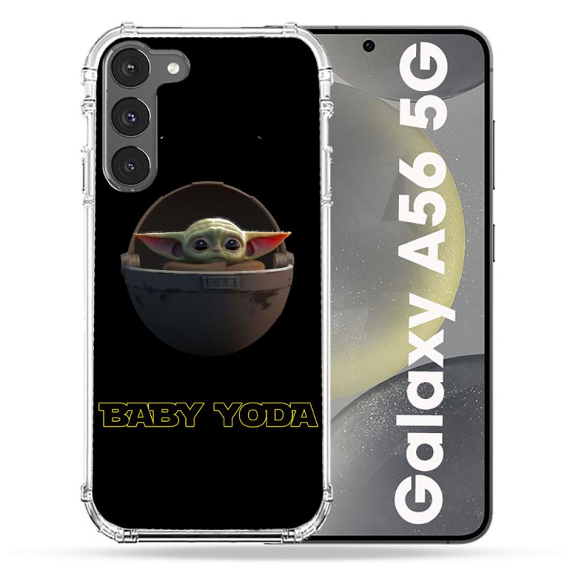 Coque Renforcée Pour Samsung Galaxy A56 5G Star Wars - Yoda bebe noir
