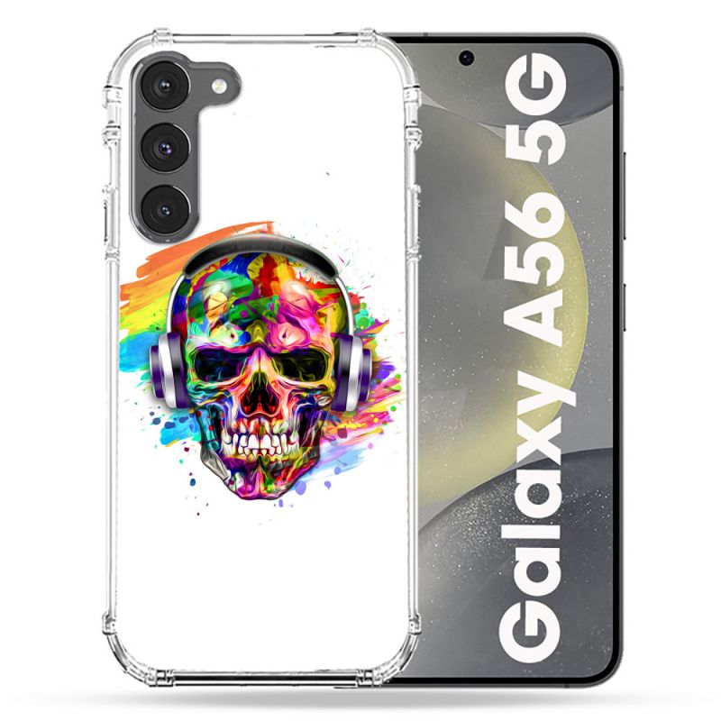 Coque Renforcée Pour Samsung Galaxy A56 5G Tete de Mort Tag