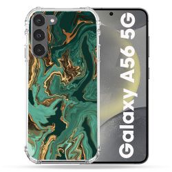 Coque Renforcée Pour Samsung Galaxy A56 5G Texture Marbre Vert