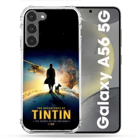 Coque Renforcée Pour Samsung Galaxy A56 5G Tintin Affiche