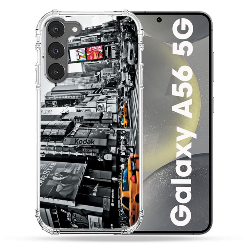 Coque Renforcée Pour Samsung Galaxy A56 5G Voyage Amerique USA New York Taxi