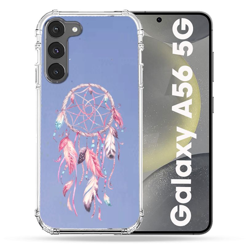 Coque Transparente Pour Samsung Galaxy A56 5G Attrape Reve Rose