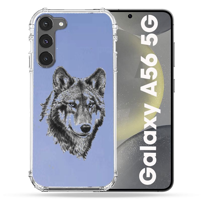 Coque Transparente Pour Samsung Galaxy A56 5G Loup