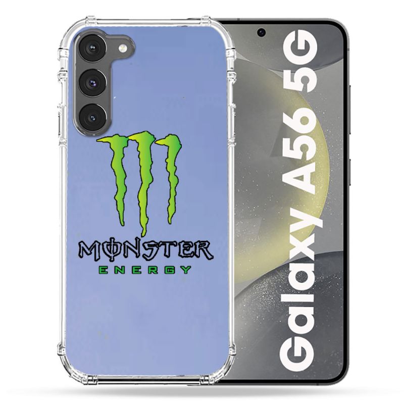 Coque Transparente Pour Samsung Galaxy A56 5G Monster Energy