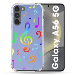 Coque Transparente Pour Samsung Galaxy A56 5G Note Musique Colore