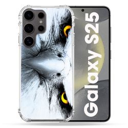 Coque Renforcée Pour Samsung Galaxy S25 Animal Aigle Royal Blanc