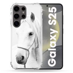 Coque Renforcée Pour Samsung Galaxy S25 Animal Cheval Cristal