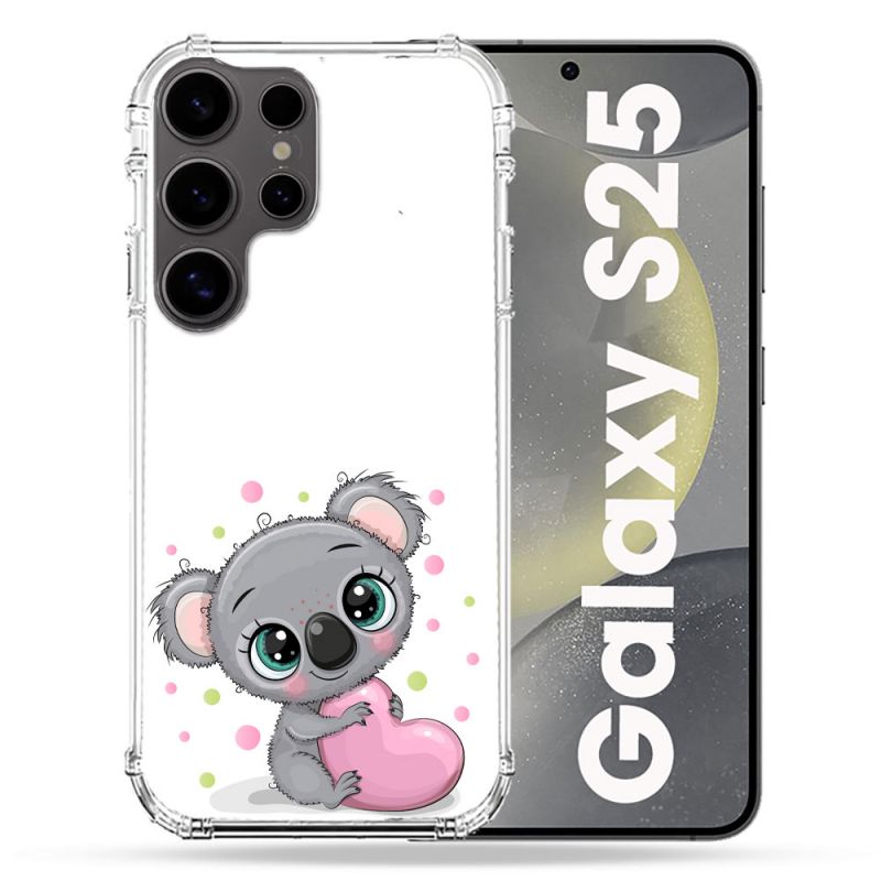 Coque Renforcée Pour Samsung Galaxy S25 Animal Koala Cœur