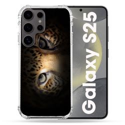 Coque Renforcée Pour Samsung Galaxy S25 Animal Leopard Yeux