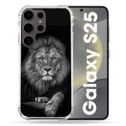 Coque Renforcée Pour Samsung Galaxy S25 Animal Lion Majestueux