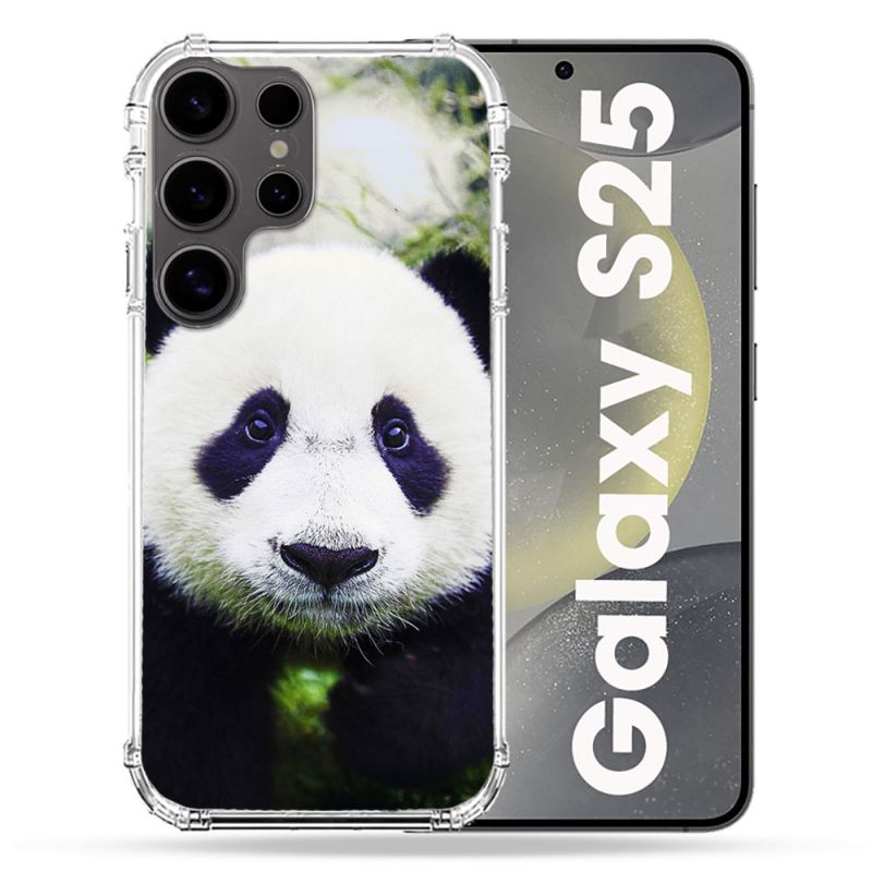 Coque Renforcée Pour Samsung Galaxy S25 Animal Panda Color