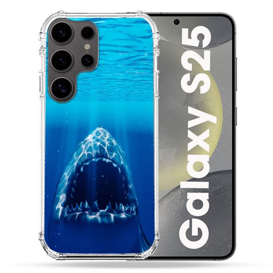 Coque Renforcée Pour Samsung Galaxy S25 Animal Requin Dent