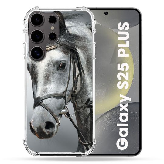 Coque Renforcée Pour Samsung Galaxy S25 PLUS Animal Cheval Blanc