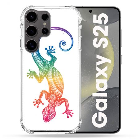 Coque Renforcée Pour Samsung Galaxy S25 Animal Salamandre Color