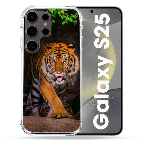 Coque Renforcée Pour Samsung Galaxy S25 Animal Tigre Jungle