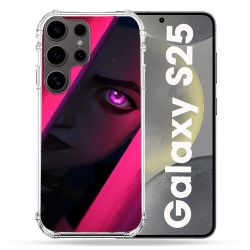 Coque Renforcée Pour Samsung Galaxy S25 Arcane Jynx Rose