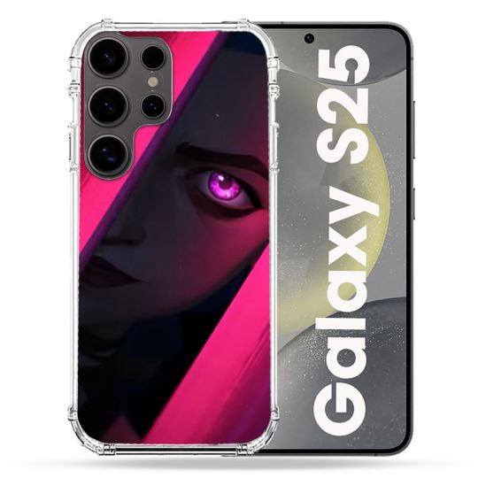 Coque Renforcée Pour Samsung Galaxy S25 Arcane Jynx Rose