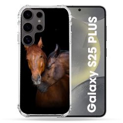 Coque Renforcée Pour Samsung Galaxy S25 PLUS Animal Cheval Marron