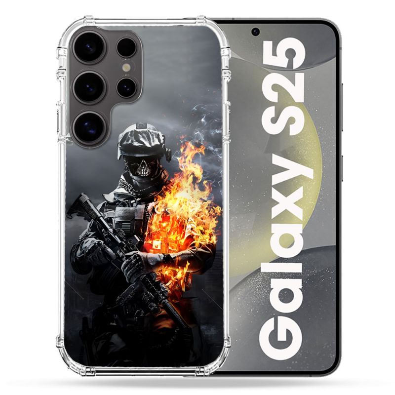 Coque Renforcée Pour Samsung Galaxy S25 Call Of Duty Squelette