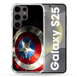 Coque Renforcée Pour Samsung Galaxy S25 Captain America Bouclier