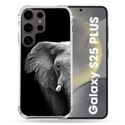 Coque Renforcée Pour Samsung Galaxy S25 PLUS Animal Elephant Noir