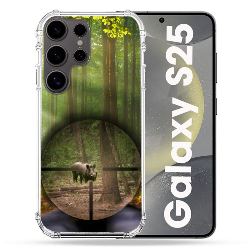Coque Renforcée Pour Samsung Galaxy S25 Chasse Sanglier Viseur