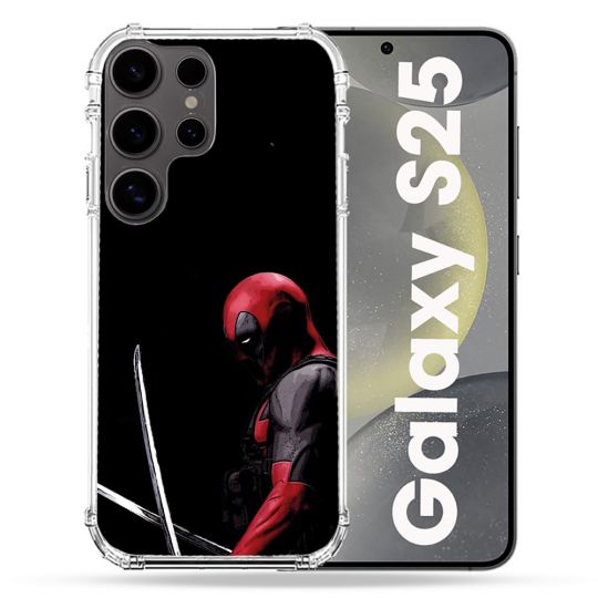 Coque Renforcée Pour Samsung Galaxy S25 Deadpool Epee