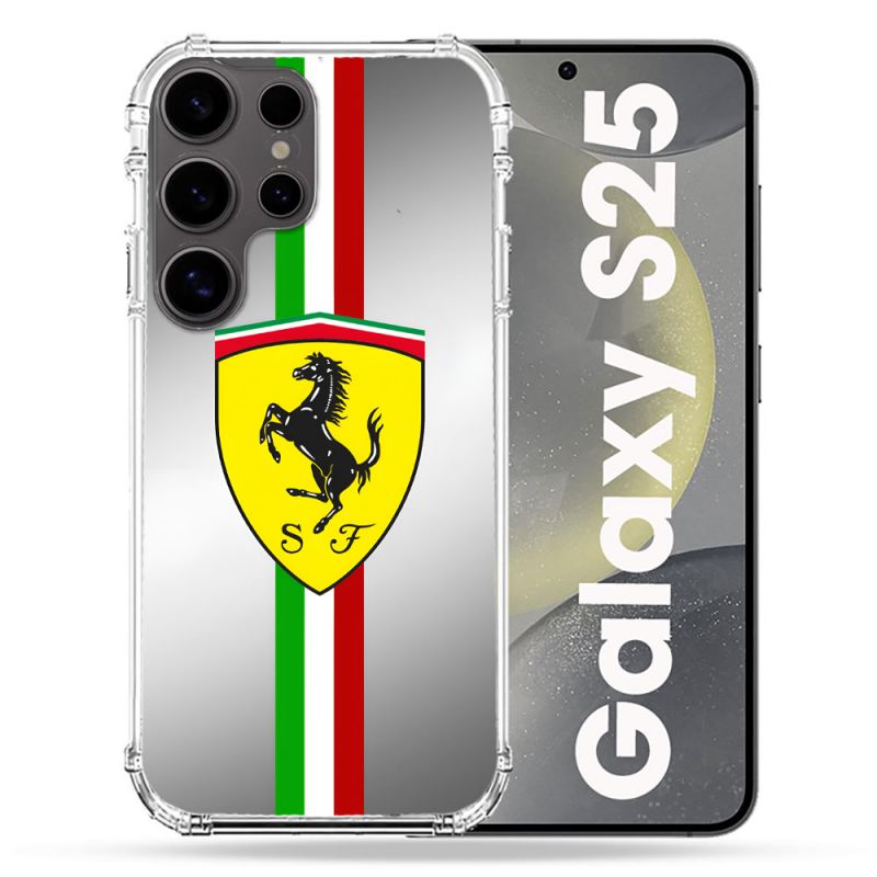 Coque Renforcée Pour Samsung Galaxy S25 Ferrari Ligne