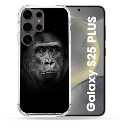 Coque Renforcée Pour Samsung Galaxy S25 PLUS Animal Gorille Noir