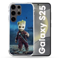 Coque Renforcée Pour Samsung Galaxy S25 Groot Bleu