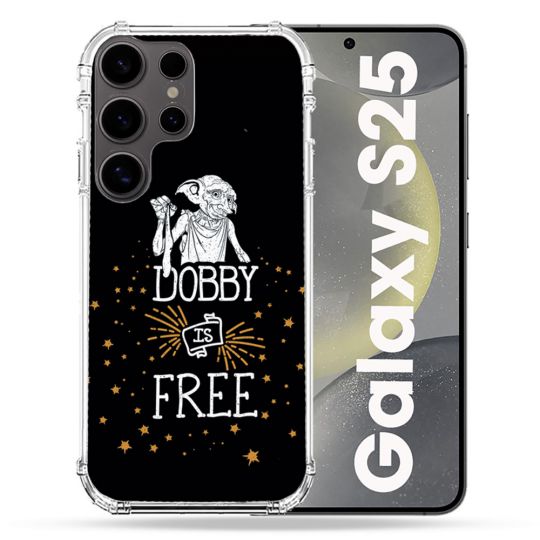 Coque Renforcée Pour Samsung Galaxy S25 Harry Potter Dobby Free Noir