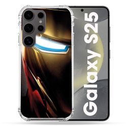 Coque Renforcée Pour Samsung Galaxy S25 Iron Man Casque