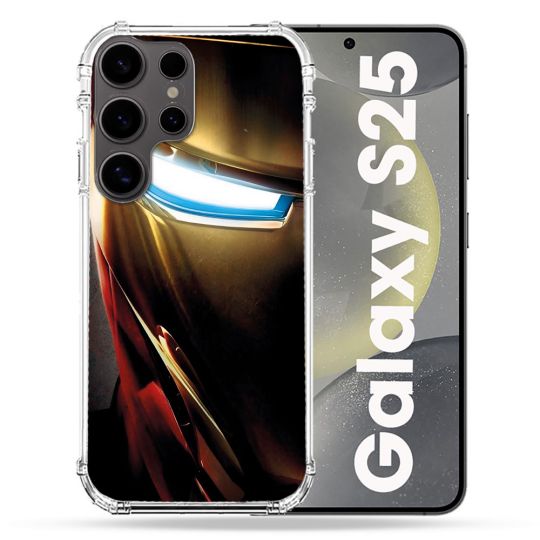 Coque Renforcée Pour Samsung Galaxy S25 Iron Man Casque