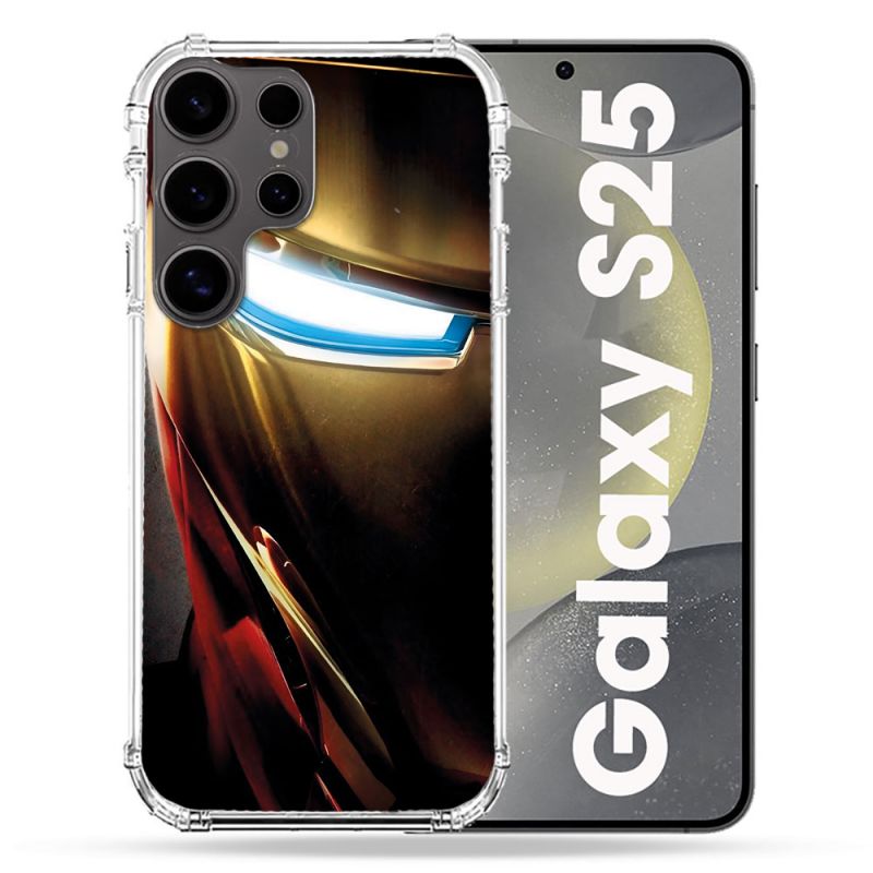 Coque Renforcée Pour Samsung Galaxy S25 Iron Man Casque