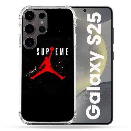 Coque Renforcée Pour Samsung Galaxy S25 Jordan Supreme Noir