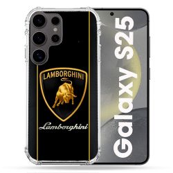 Coque Renforcée Pour Samsung Galaxy S25 Lamborghini Carbone