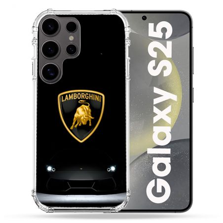 Coque Renforcée Pour Samsung Galaxy S25 Lamborghini Noir