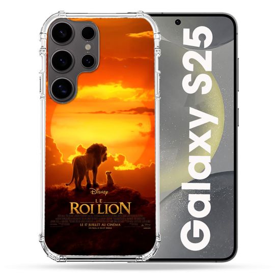 Coque Renforcée Pour Samsung Galaxy S25 Le Roi Lion Affiche