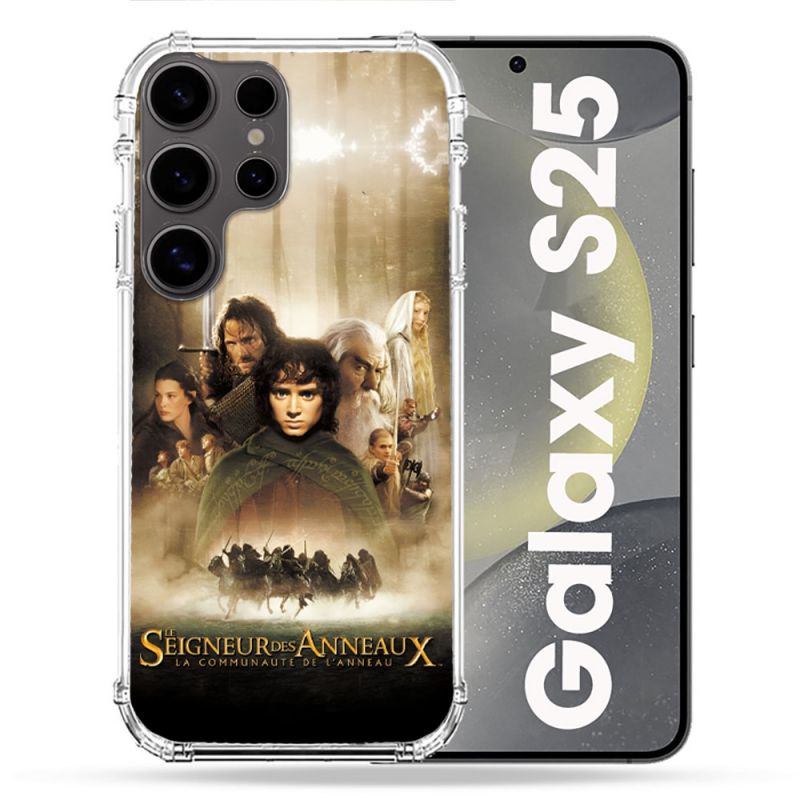 Coque Renforcée Pour Samsung Galaxy S25 Le seigneur Des Anneaux Affiche