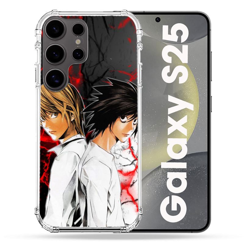 Coque Renforcée Pour Samsung Galaxy S25 Manga Death Note Duo