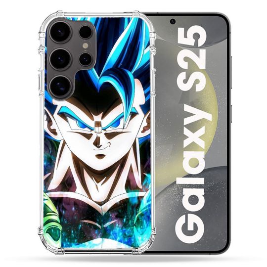 Coque Renforcée Pour Samsung Galaxy S25 Manga Dragon Ball Gogeta Visage