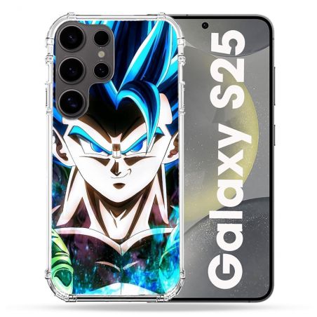 Coque Renforcée Pour Samsung Galaxy S25 Manga Dragon Ball Gogeta Visage