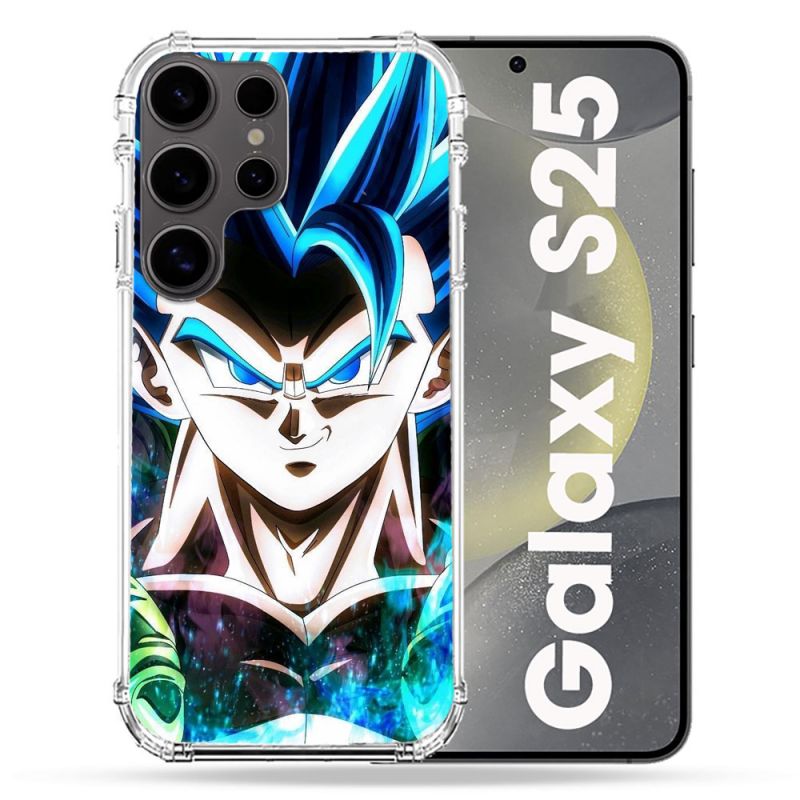 Coque Renforcée Pour Samsung Galaxy S25 Manga Dragon Ball Gogeta Visage