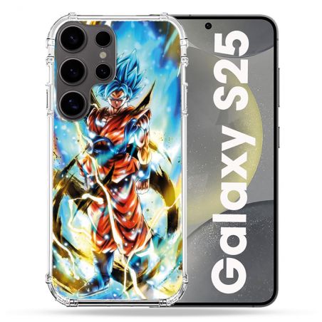 Coque Renforcée Pour Samsung Galaxy S25 Manga Dragon Ball Sangoku Blanc