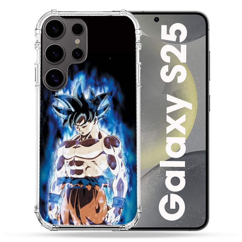 Coque Renforcée Pour Samsung Galaxy S25 Manga Dragon Ball Sangoku Noir