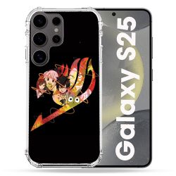 Coque Renforcée Pour Samsung Galaxy S25 Manga Fairy Tail Logo Noir