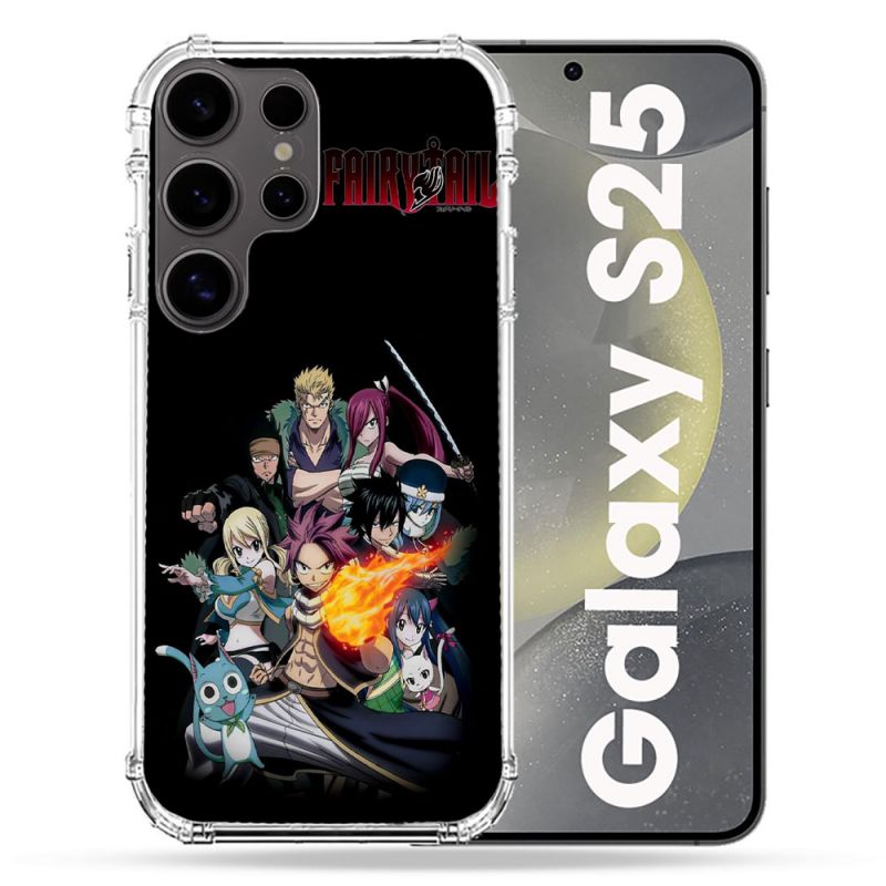 Coque Renforcée Pour Samsung Galaxy S25 Manga Fairy Tail Logo Team