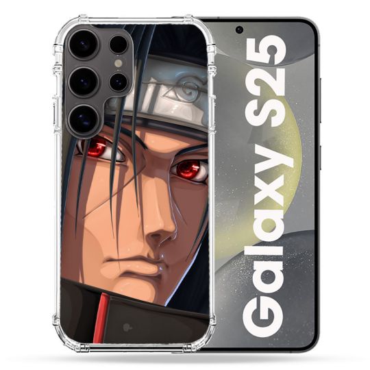 Coque Renforcée Pour Samsung Galaxy S25 Manga Naruto Itachi Visage